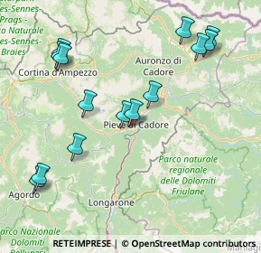Mappa Via Ferdinando Coletti, 32044 Pieve di Cadore BL, Italia (17.58357)