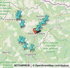 Mappa Via Ferdinando Coletti, 32044 Pieve di Cadore BL, Italia (11.49188)