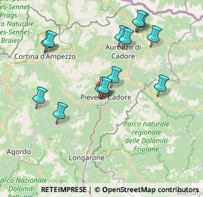 Mappa Via Ferdinando Coletti, 32044 Pieve di Cadore BL, Italia (15.17)