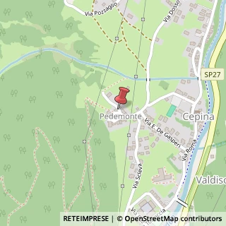 Mappa Via Pedemonte, 7, 23030 Chiesa in Valmalenco, Sondrio (Lombardia)