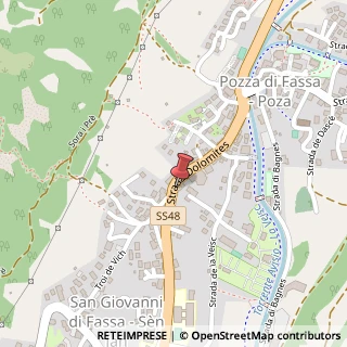 Mappa 38036 Pozza di Fassa TN, Italia, 38036 Vigo di Fassa, Trento (Trentino-Alto Adige)