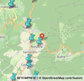 Mappa Via Regina del Bosco, 38010 Ronzone TN, Italia (3.02154)