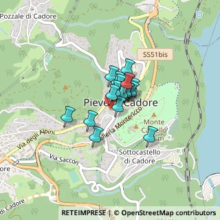 Mappa Via Vittorio Veneto, 32044 Pieve di Cadore BL, Italia (0.208)