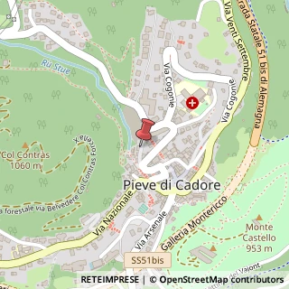 Mappa Via Faveri, 17, 32044 Pieve di Cadore, Belluno (Veneto)