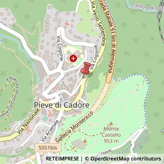 Mappa Via XX Settembre, 50, 32044 Pieve di Cadore, Belluno (Veneto)