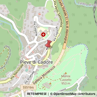 Mappa Gradini Belvedere, 5, 32044 Pieve di Cadore, Belluno (Veneto)