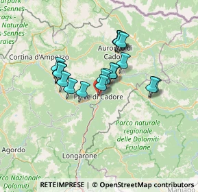 Mappa Pieve Di Cadore, 32044 Pieve di Cadore BL, Italia (10.4365)