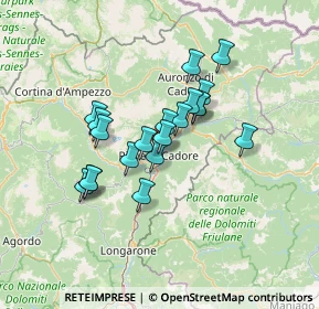 Mappa Via XX Settembre, 32044 Pieve di Cadore BL, Italia (10.433)