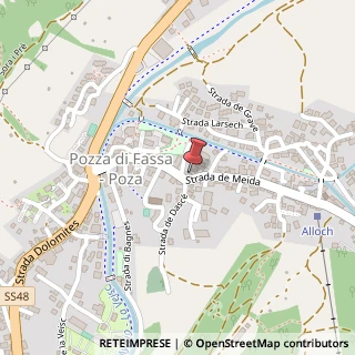 Mappa Strada de Meida, 45, 38036 Pozza di Fassa, Trento (Trentino-Alto Adige)
