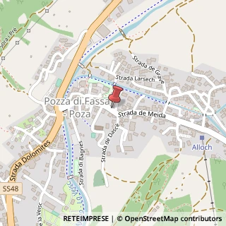 Mappa Strada de Meida, 34, 38036 Pozza di Fassa, Trento (Trentino-Alto Adige)