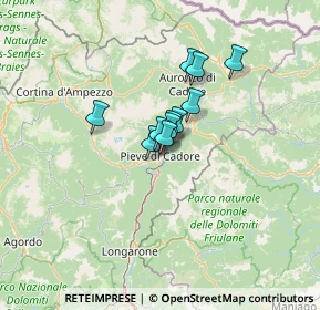 Mappa Via Salvadei, 32044 Pieve di Cadore BL, Italia (7.31273)