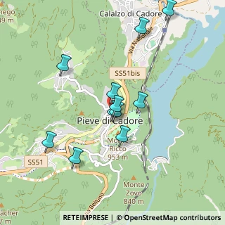 Mappa Via Salvadei, 32044 Pieve di Cadore BL, Italia (0.83)