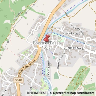 Mappa Piazza de Comun, 3, 38036 Pozza di Fassa, Trento (Trentino-Alto Adige)
