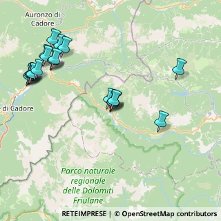 Mappa Via Cadore, 33024 Forni di Sopra UD, Italia (9.5535)