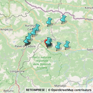 Mappa Via Cadore, 33024 Forni di Sopra UD, Italia (10.60867)