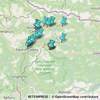 Mappa Via Cadore, 33024 Forni di Sopra UD, Italia (12.389)