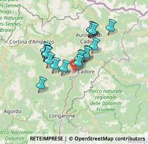 Mappa Via Galghena, 32044 Pieve di Cadore BL, Italia (10.8805)