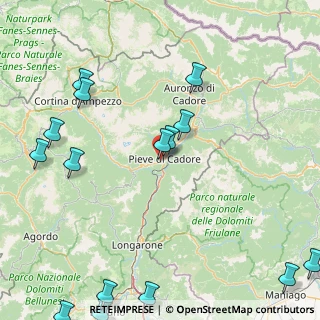 Mappa Via Galghena, 32044 Pieve di Cadore BL, Italia (24.88313)