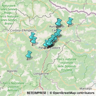 Mappa Via Galghena, 32044 Pieve di Cadore BL, Italia (7.93375)