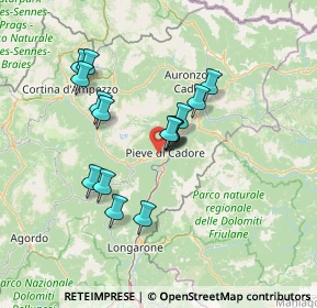 Mappa Via Regia, 32044 Pieve di Cadore BL, Italia (11.44)