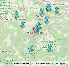 Mappa Via Regia, 32044 Pieve di Cadore BL, Italia (14.65417)