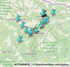 Mappa Via Regia, 32044 Pieve di Cadore BL, Italia (11.74706)