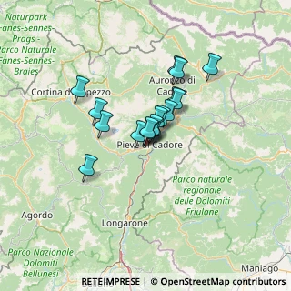 Mappa Via degli Alpini, 32044 Pieve di Cadore BL, Italia (8.57882)