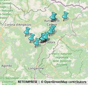 Mappa Via Valcalda, 32044 Pieve di Cadore BL, Italia (8.31833)