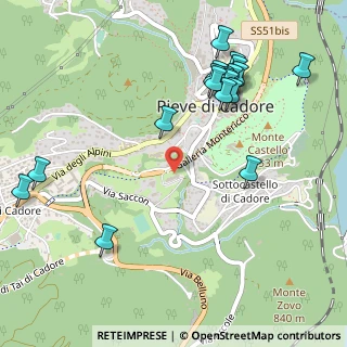 Mappa Via Valcalda, 32044 Pieve di Cadore BL, Italia (0.5895)