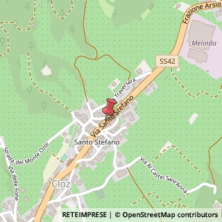 Mappa Via s. stefano 55, 38020 Cloz, Trento (Trentino-Alto Adige)