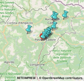 Mappa Via Maestra, 32040 Pieve di Cadore BL, Italia (8.57273)