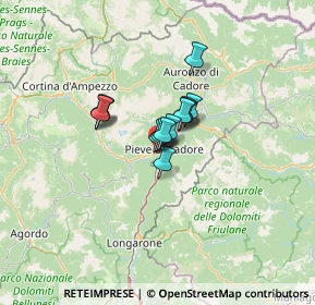 Mappa Via F. Coletti, 32044 Pieve di Cadore BL, Italia (6.62154)