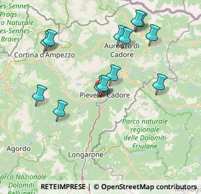 Mappa Via Campo Sportivo, 32044 Pieve di Cadore BL, Italia (15.20538)