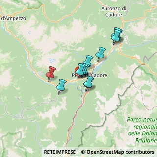 Mappa Via Monte Rite, 32044 Pieve di Cadore BL, Italia (4.91833)