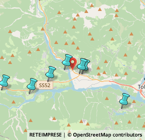 Mappa Borgo Moia, 33029 Villa Santina UD, Italia (6.15857)