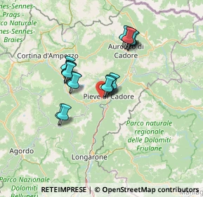 Mappa Via Madonetta, 32044 Pieve di Cadore BL, Italia (11.197)