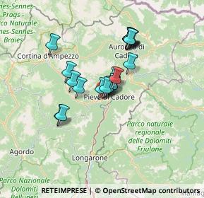 Mappa Via Madonetta, 32044 Pieve di Cadore BL, Italia (10.178)