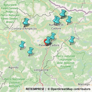 Mappa Via Madonetta, 32044 Pieve di Cadore BL, Italia (15.30077)