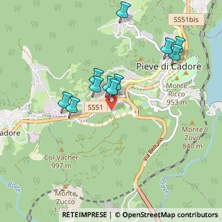 Mappa Via Manzago, 32044 Pieve di Cadore BL, Italia (0.86182)