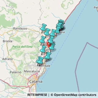 Mappa Porto dell'Etna, 95018 Riposto CT, Italia (11.5625)