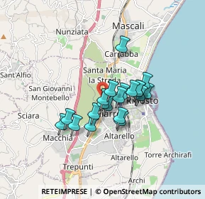 Mappa Piazzza Regina Magherita, 95014 Giarre CT, Italia (1.334)