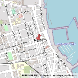 Mappa Corso Italia, 41, 95018 Riposto, Catania (Sicilia)