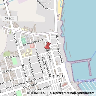 Mappa Via Galileo Galilei, 47, 95018 Riposto, Catania (Sicilia)
