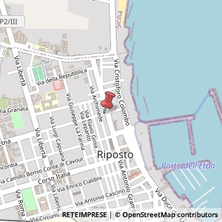 Mappa Via Etna, 26, 95018 Riposto, Catania (Sicilia)