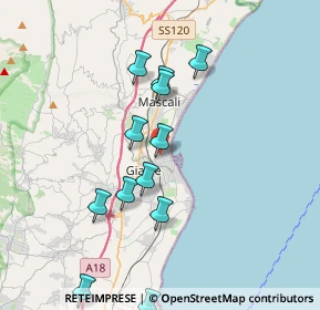 Mappa Via Granata, 95018 Riposto CT, Italia (4.22833)