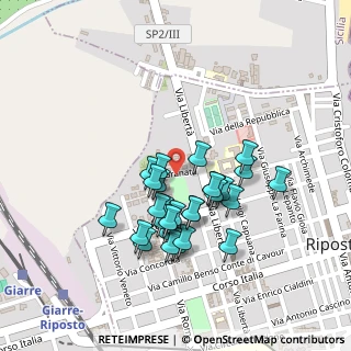 Mappa Via Granata, 95018 Riposto CT, Italia (0.21379)