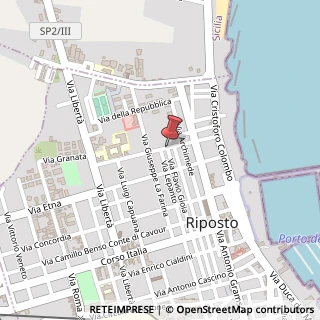 Mappa Via Portico, 71, 95018 Riposto, Catania (Sicilia)