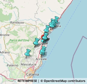 Mappa Via Aprile Finochiaro, 95014 Giarre CT, Italia (8.68429)