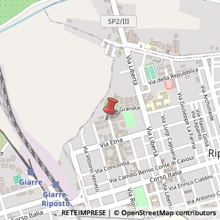Mappa Via Roma Nord, 5, 95018 Riposto, Catania (Sicilia)