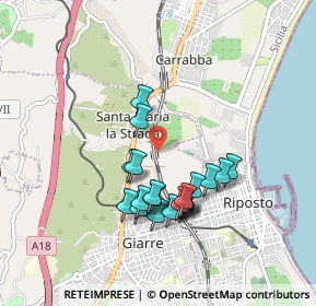 Mappa Strada 82, 95014 Giarre CT, Italia (0.888)